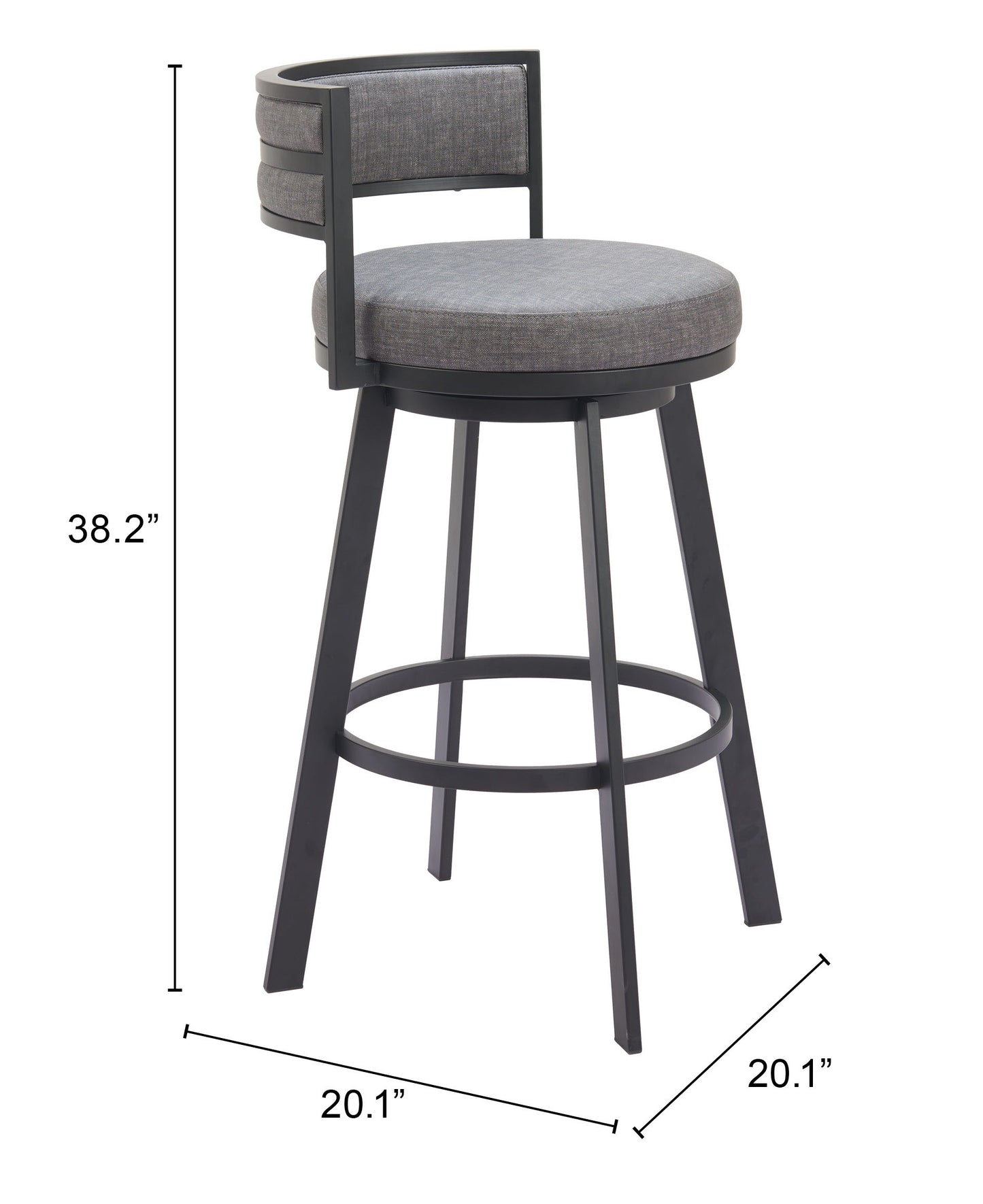 Outdoor Bar Chairs – Weather-Resistant Design in Gray