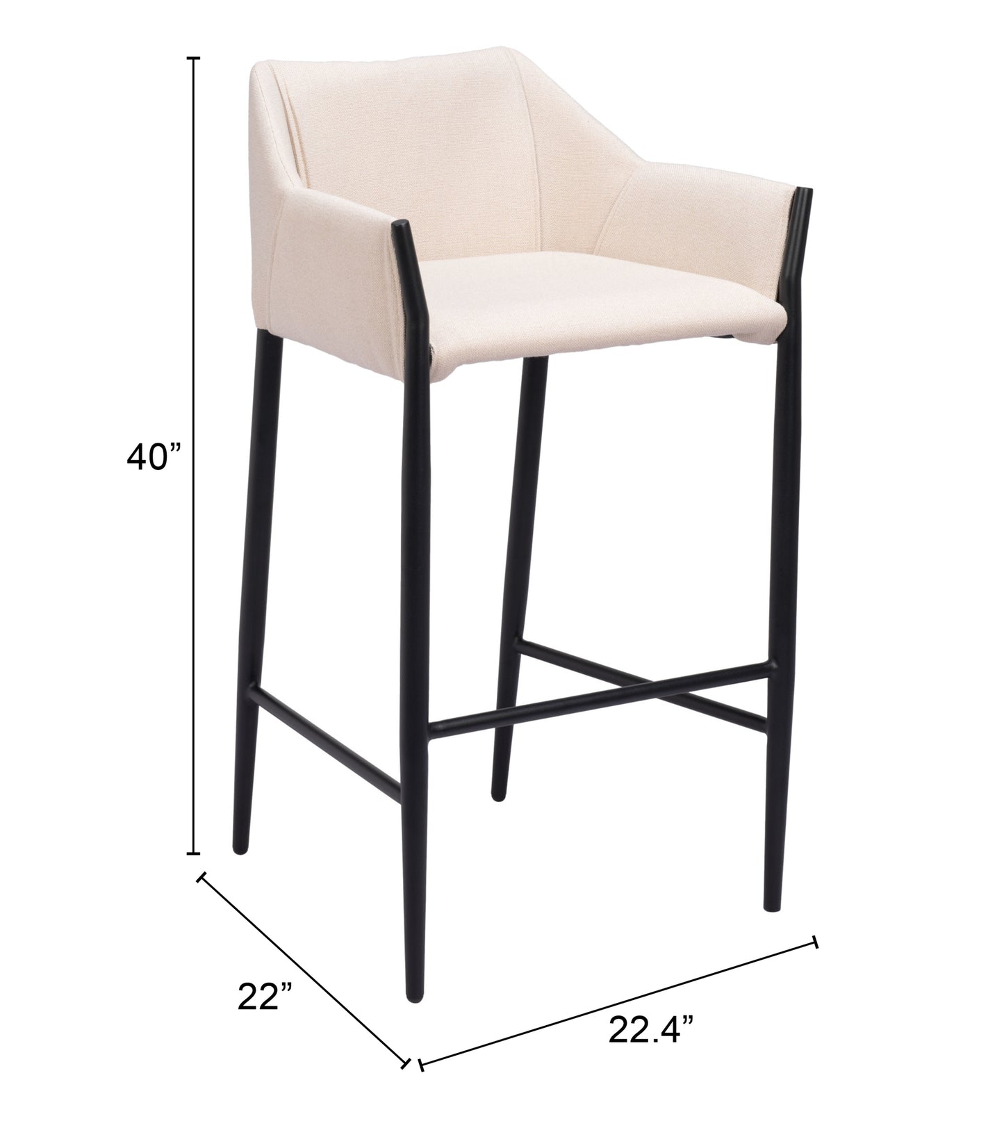 Kitchen Stools – Elegant Beige Seat with Contemporary Style