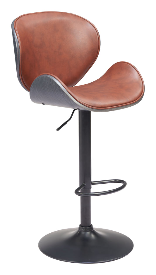 Bar Stools –Meyane Upholstered Seat & Matte Black Base