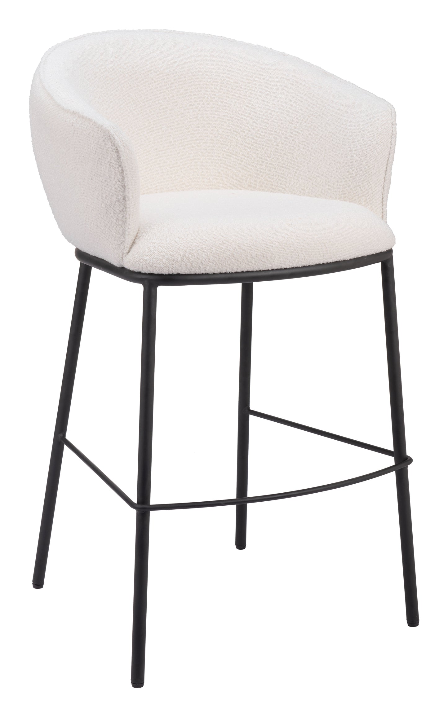 Comfortable Bar Stool with Back – Padded Seat, Elegant Frame