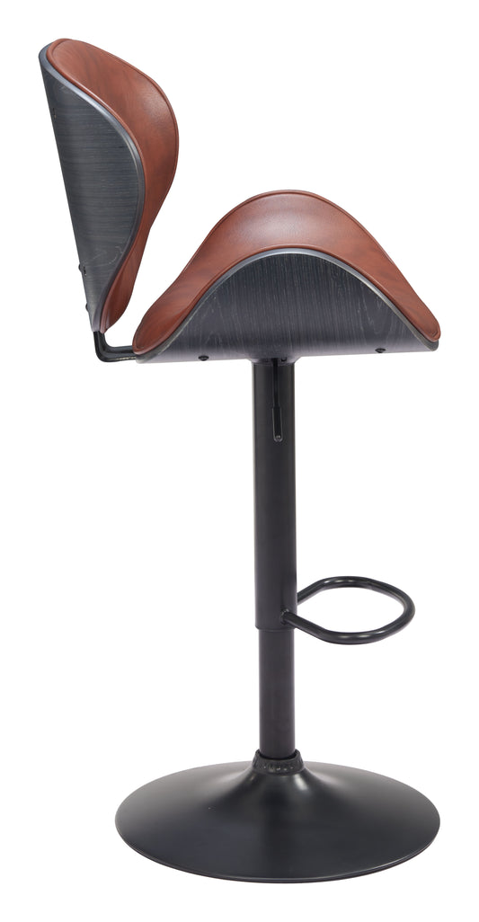 Bar Stools –Meyane Upholstered Seat & Matte Black Base
