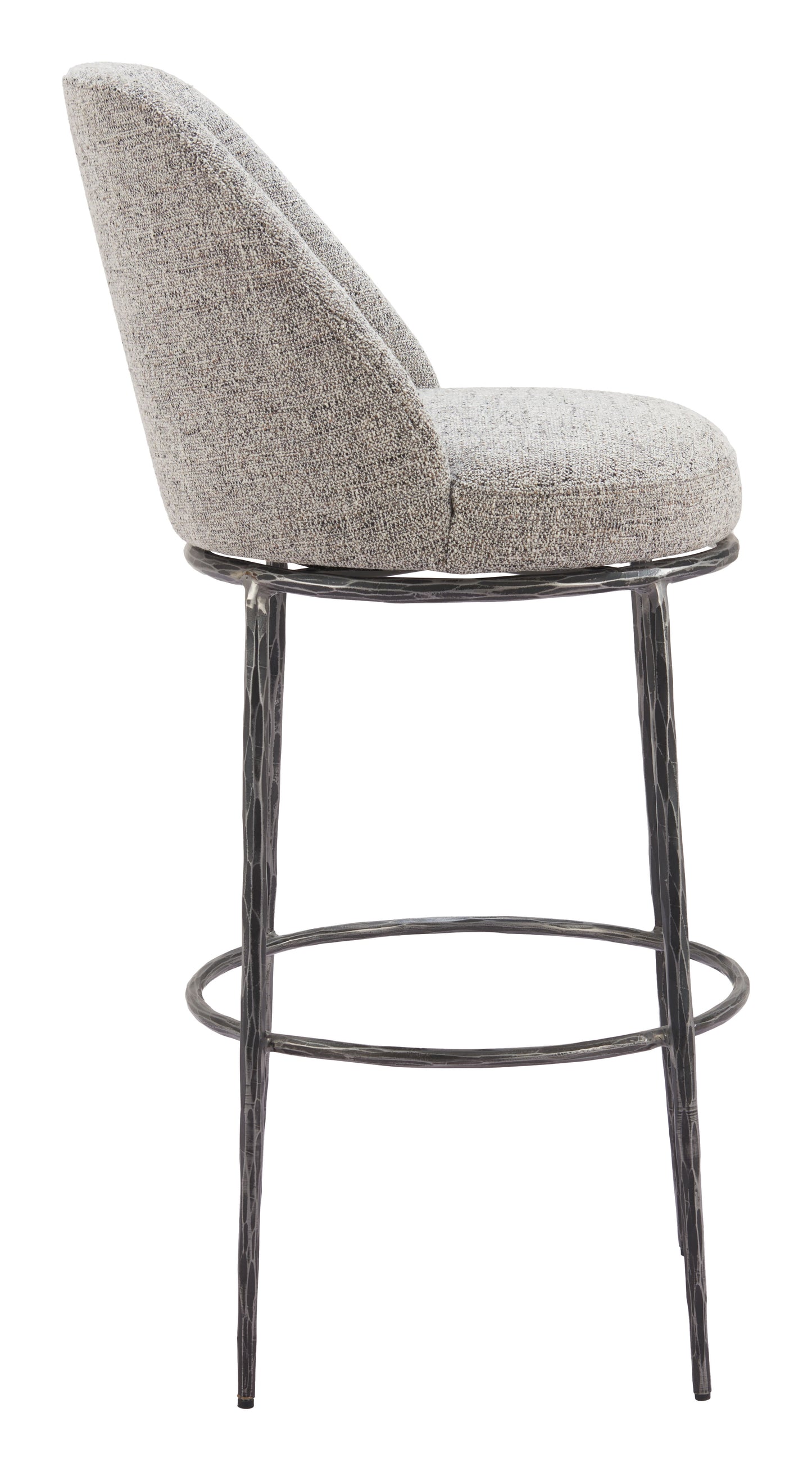 Counter Bar Stools – Nordhavn Gray Seat with Modern Frame