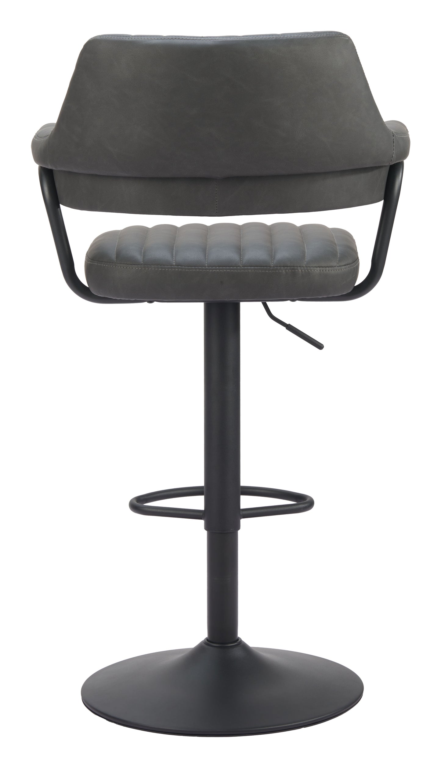 Black Bar Stools – Erret Modern Counter Stool with Gray Seat