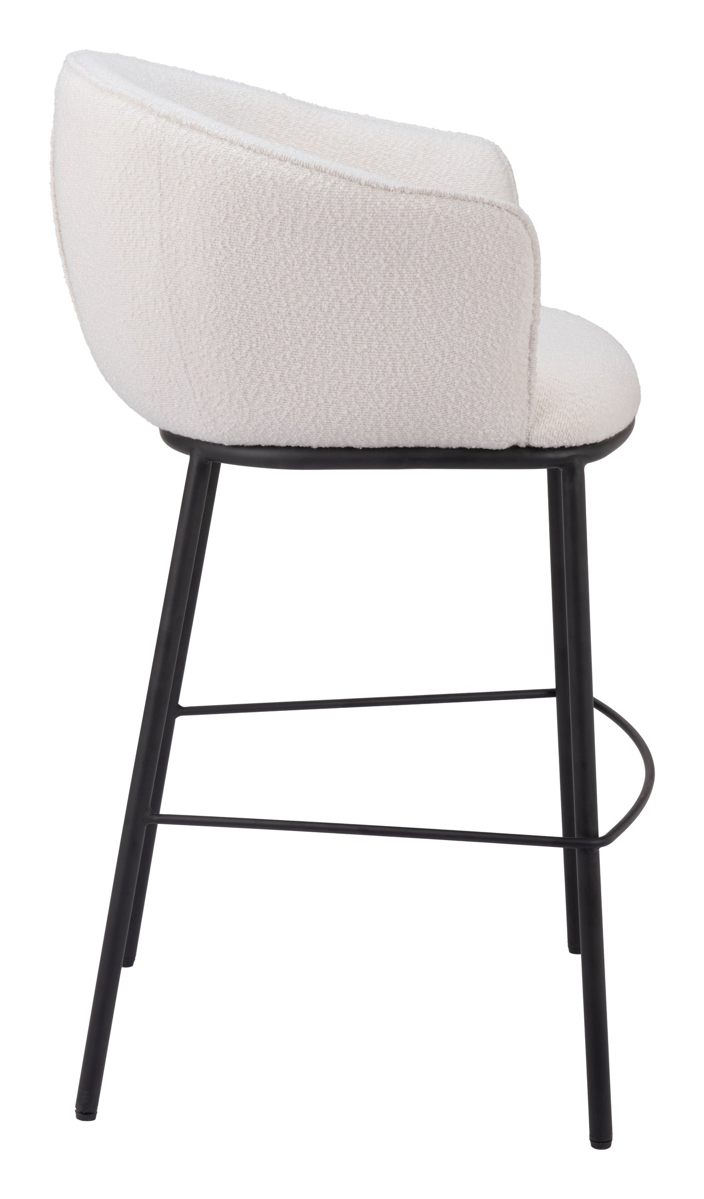 Comfortable Bar Stool with Back – Padded Seat, Elegant Frame