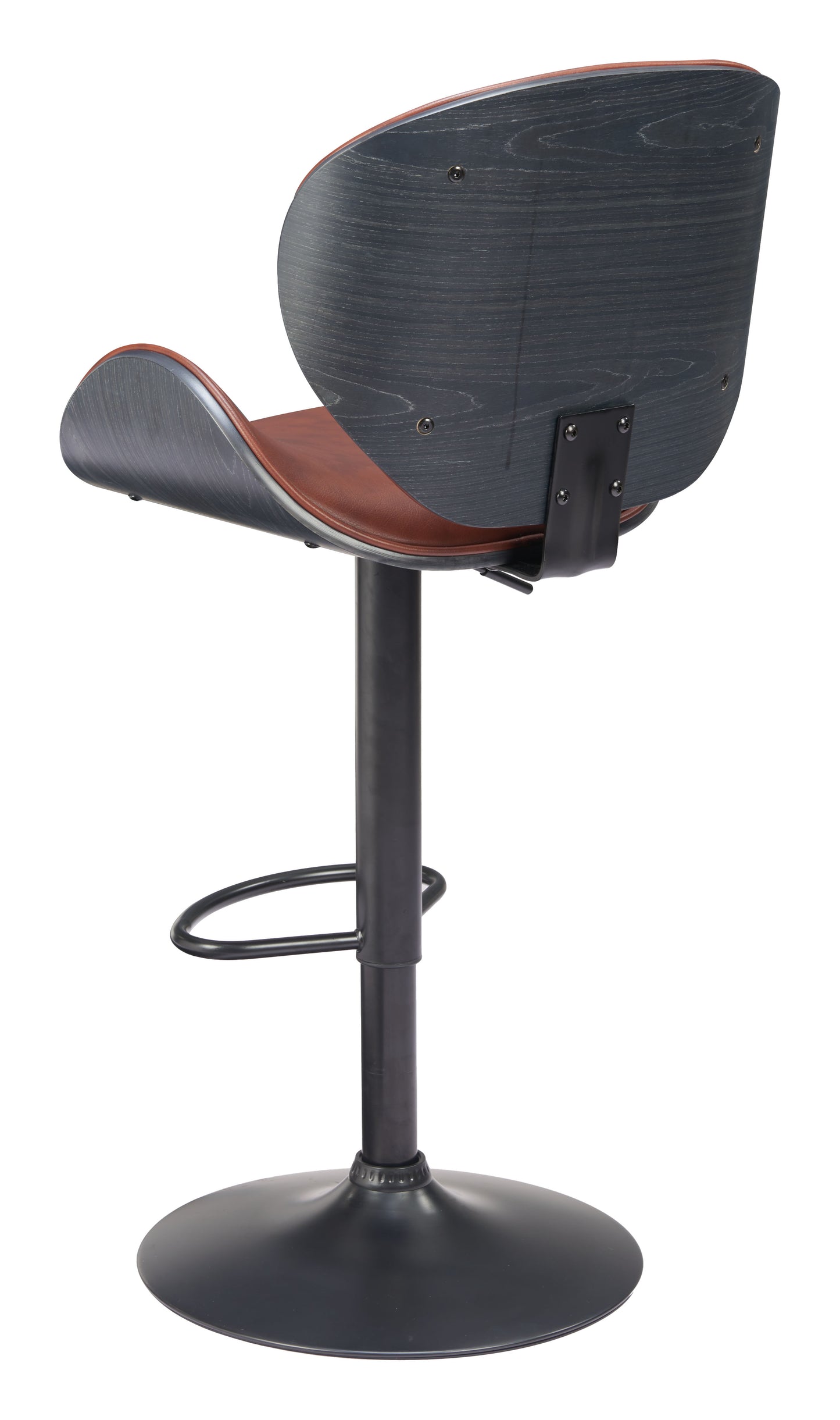 Bar Stools –Meyane Upholstered Seat & Matte Black Base