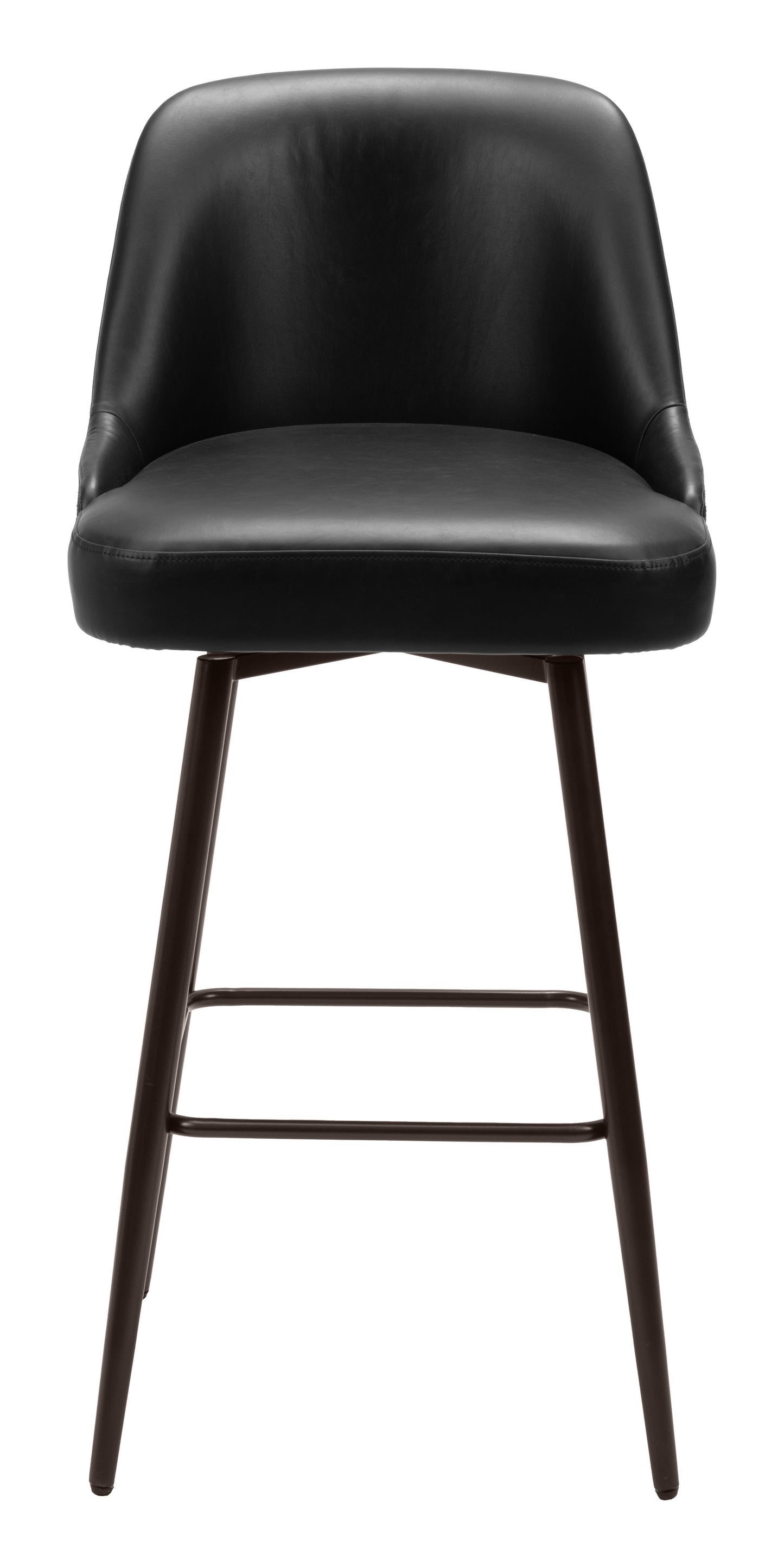 Black Bar Stools – Design with Upholstered Seat