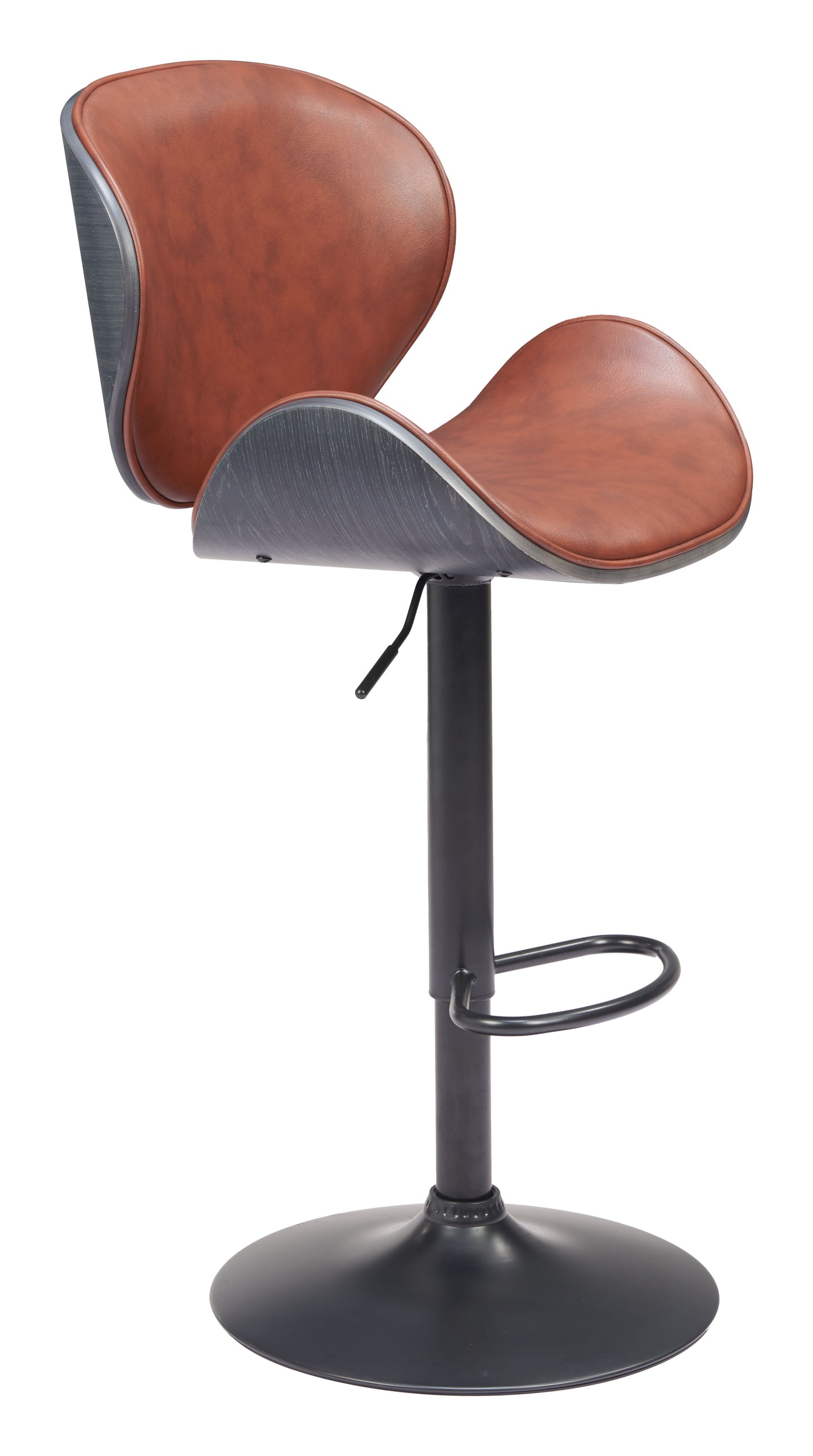 Bar Stools –Meyane Upholstered Seat & Matte Black Base