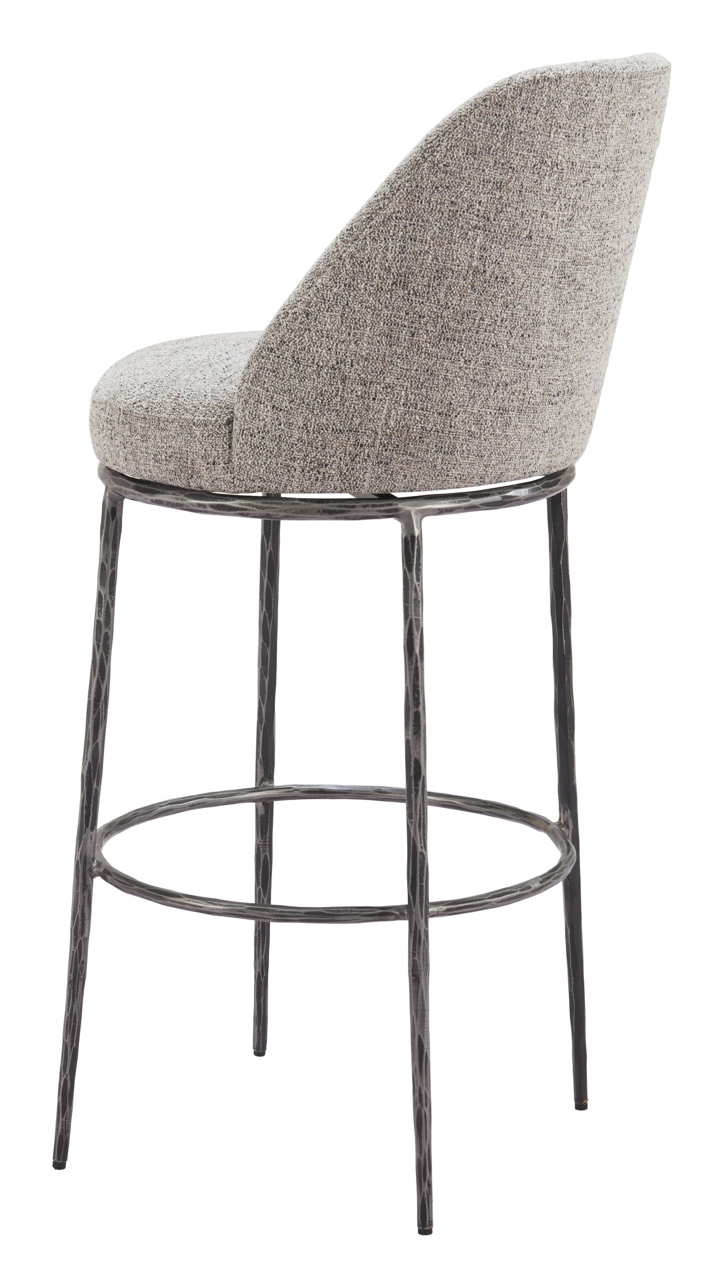 Counter Bar Stools – Nordhavn Gray Seat with Modern Frame