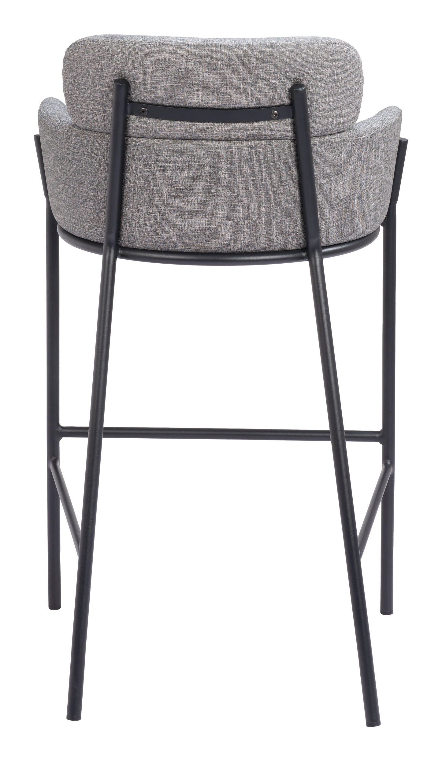 High Bar Stools – Bremor Slate Gray with Padded Seat & Metal Legs