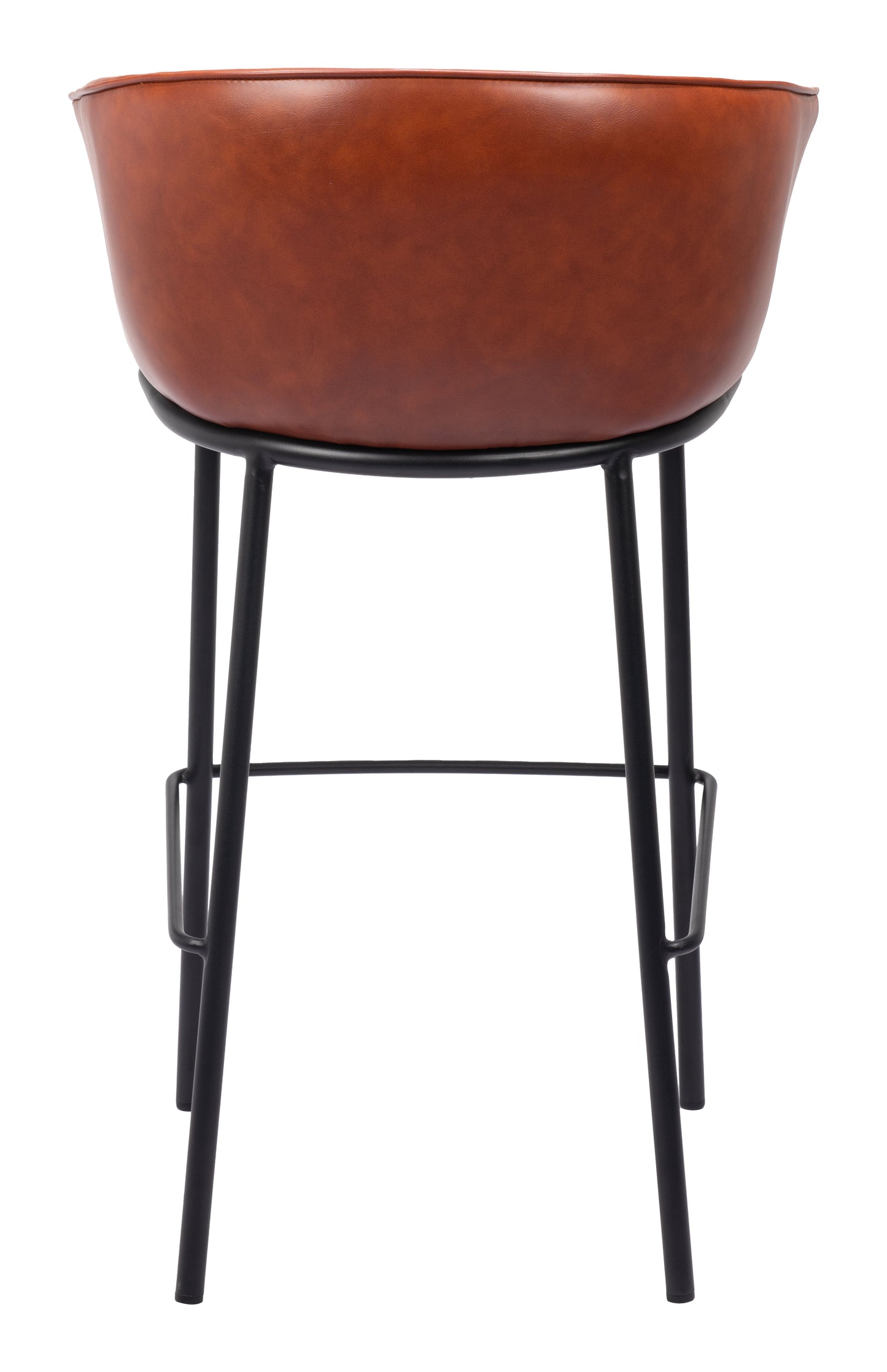 Kitchen Counter Stool –Garston Brown Bar Chair with Back