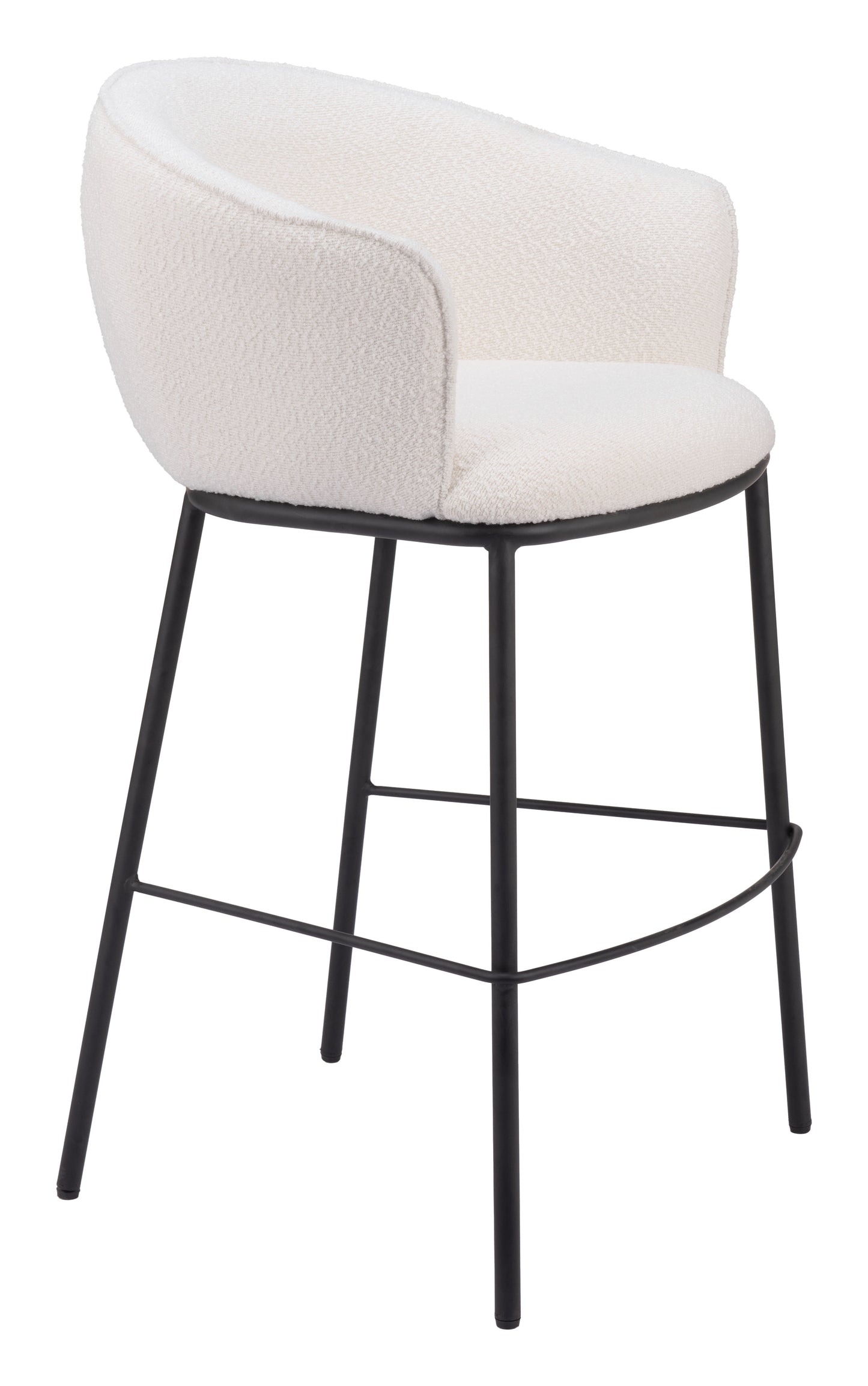 Comfortable Bar Stool with Back – Padded Seat, Elegant Frame