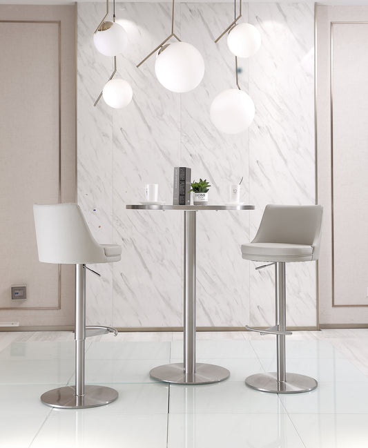Contemporary Carter Bar Stool – Faux Leather & Velvet Options