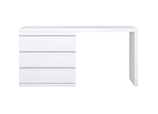 Anna Eddy Single & Double Dresser Extension in High Gloss White by Whiteline Modern Living