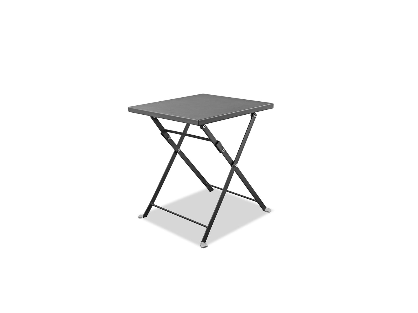 Flint Indoor Outdoor Side Table in Grey Steel by Whiteline Modern Living