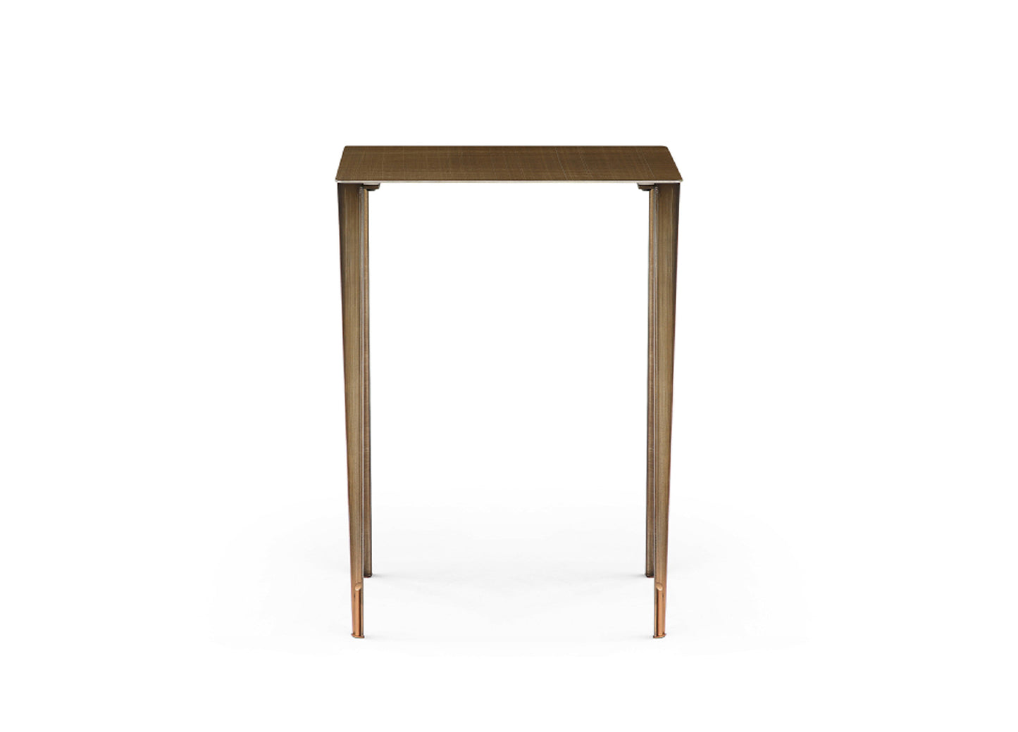 Nia 22"H Nest Side Table in Brushed Bronze & Gold by Whiteline Modern Living