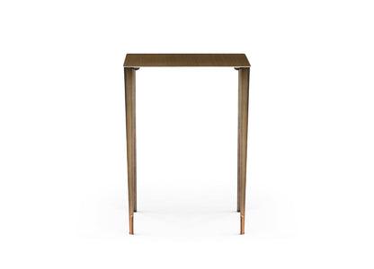 Nia 22"H Nest Side Table in Brushed Bronze & Gold by Whiteline Modern Living