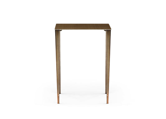 Nia 22"H Nest Side Table in Brushed Bronze & Gold by Whiteline Modern Living