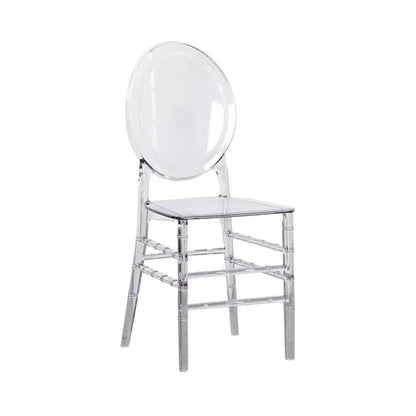 Techni Home Stackable Ghost Style Clear Acrylic Event Chairs - Set of 4