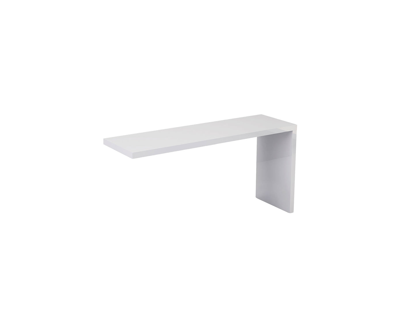 Anna Eddy Single & Double Dresser Extension in High Gloss White by Whiteline Modern Living