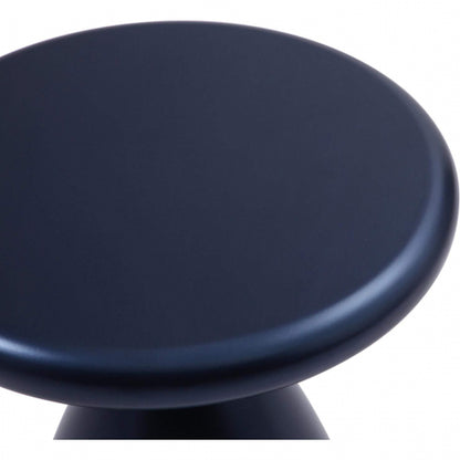 Ayla Side Table in Navy Blue Metal by Whiteline Modern Living