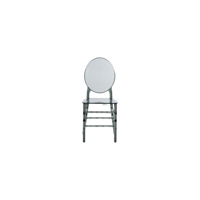 Techni Home Stackable Ghost Style Dark Grey Acrylic Event Chairs – Set of 4