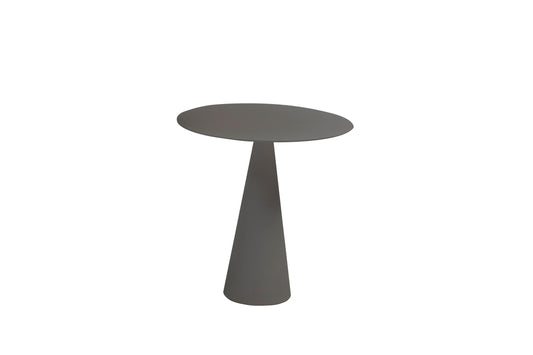 Whiteline Modern Outdoor Living ST1733S-CMT Ireland Large, Medium or Small Aluminum Outdoor Side Table, Grey