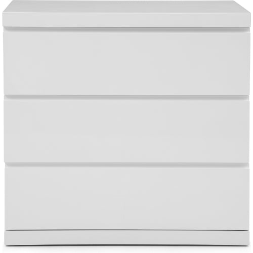 Anna Single Dresser in High Gloss White by Whiteline Modern Living