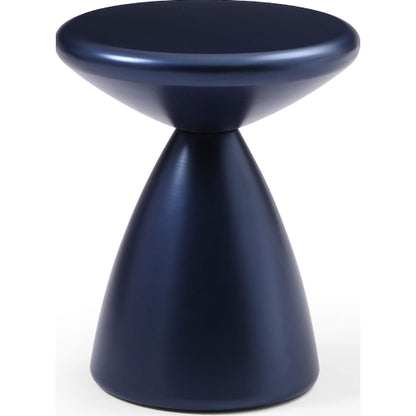 Ayla Side Table in Navy Blue Metal by Whiteline Modern Living