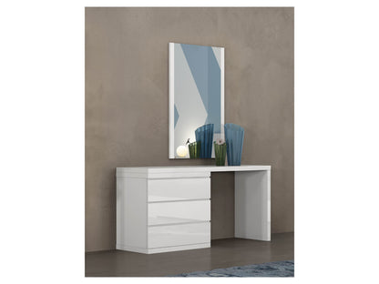 Anna Eddy Single & Double Dresser Extension in High Gloss White by Whiteline Modern Living