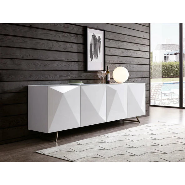 Whiteline Modern Living - Samantha Buffet SB1193-WHT