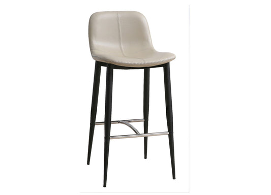 Whiteline Modern Living Franklin Counter Stool in Taupe BS1666C-TAU