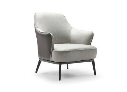 Sunizona Accent Chair in Light & Dark Gray Fabric by Whiteline Modern Living