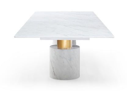 Whiteline Modern Living - Geneva Large Dining Table DT1640XL-WHT