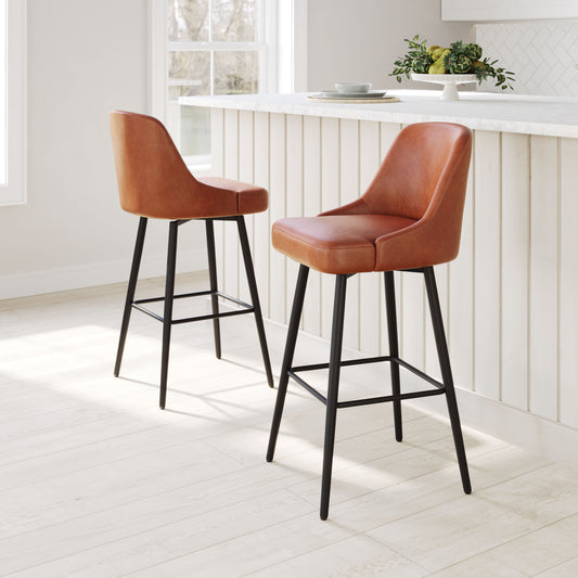 Swivel Bar Stools – Sleek Industrial Style with Comfortable Seat