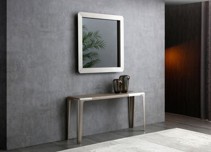 Whiteline Elena Light Grey Console Table