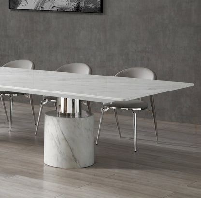 Whiteline Modern Living - Geneva Large Dining Table DT1640XL-WHT