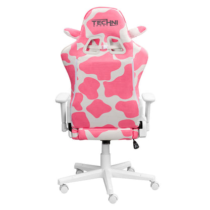 TS85 Lavender COW Series Gaming Chair, Pink