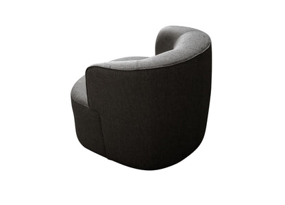 Denn Accent Chair in Dark Grey Fabric by Whiteline Modern Living