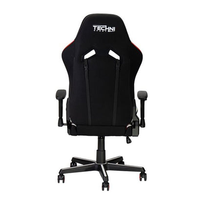 Techni Sport TSF72 Echo Gaming Chair - Black with Red and White