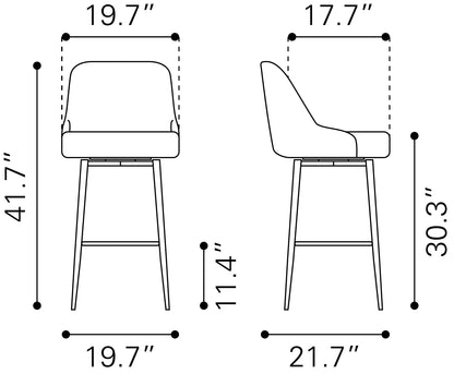 Swivel Bar Stools – Sleek Industrial Style with Comfortable Seat