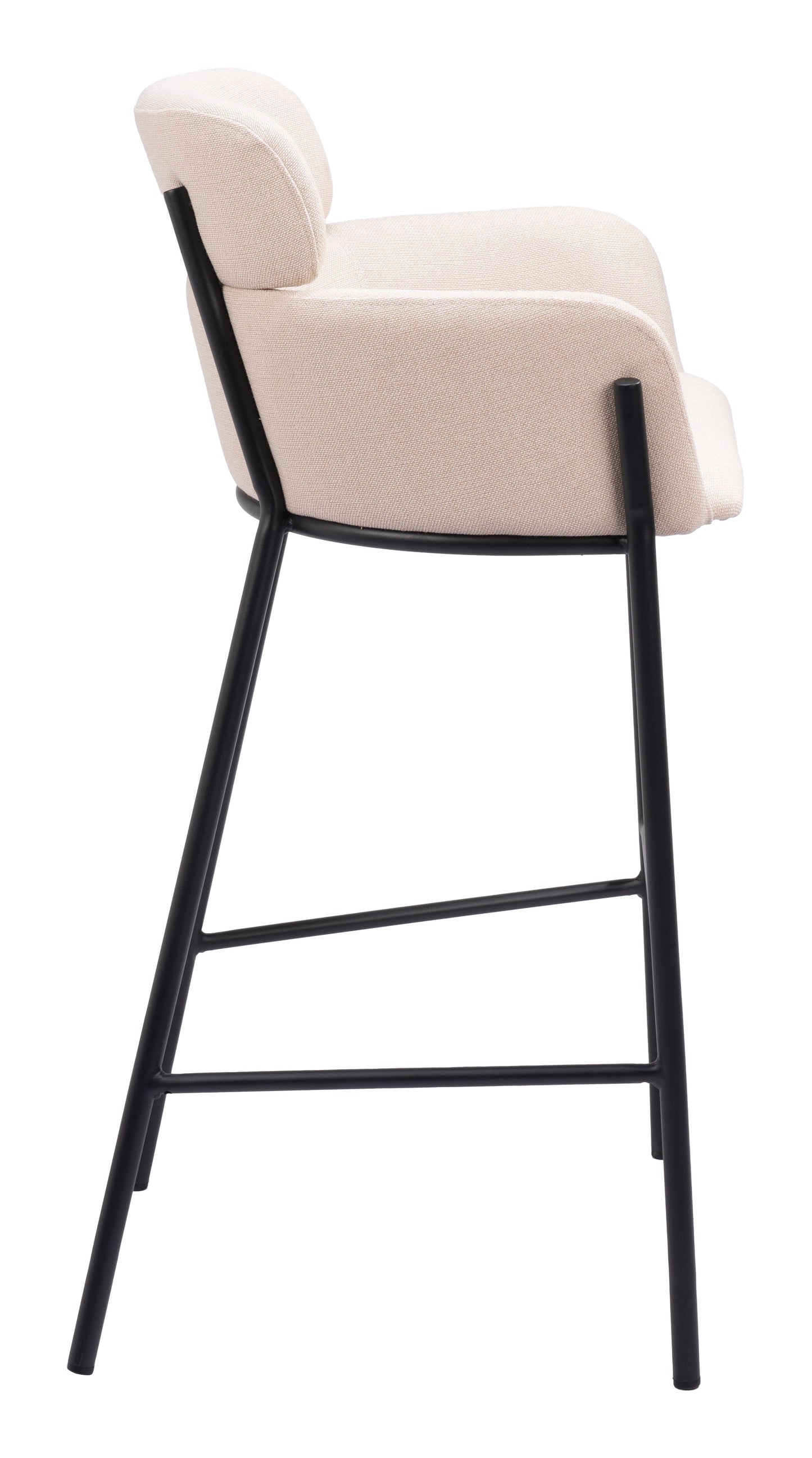 Bar Height Stools – Elegant Beige Seat with Sturdy Legs