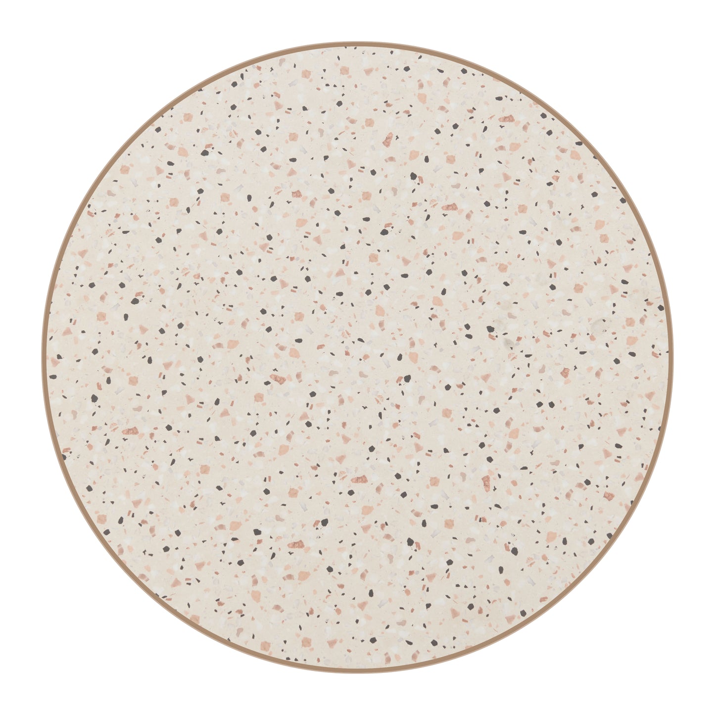 Bite Bar Table in Beige and Gold – Modern High-Top Accent Table