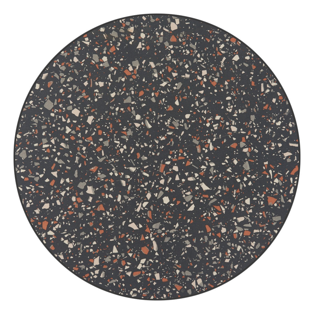 Bite Black Bar Table – Modern Terrazzo-Style Square High-Top with Steel Base