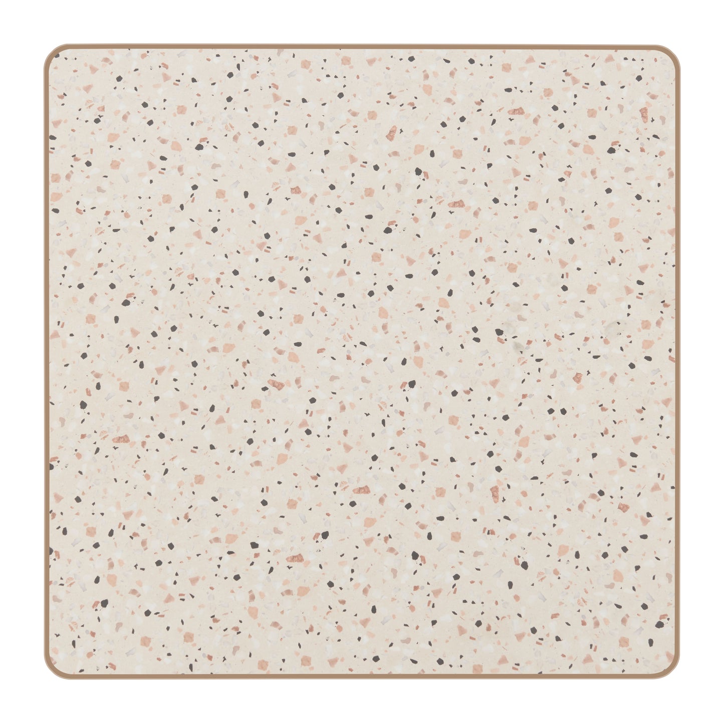 Spot Bar Table in Beige & Gold – Modern Faux Terrazzo Bar-Height Table