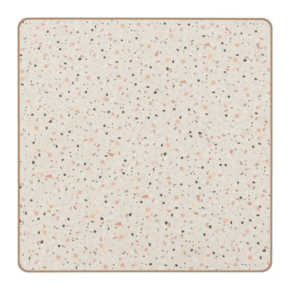 Spot Bar Table in Beige & Gold – Modern Faux Terrazzo Bar-Height Table