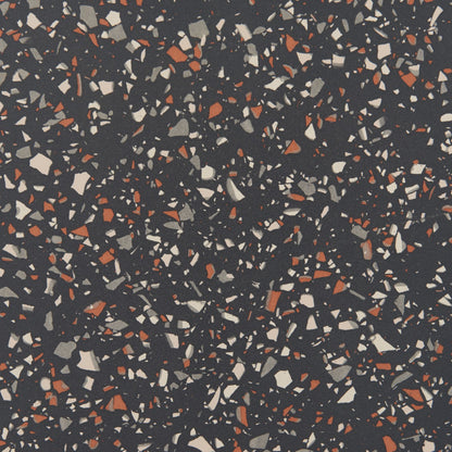Bite Black Bar Table – Modern Terrazzo-Style Square High-Top with Steel Base