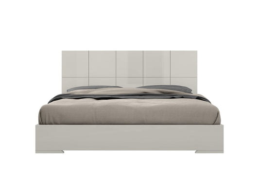 Anna King Bed Light Grey by Whiteline