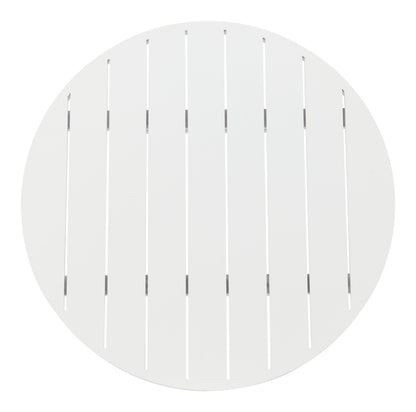 Ren Outdoor Bar Table in White – Modern Aluminum Patio Table