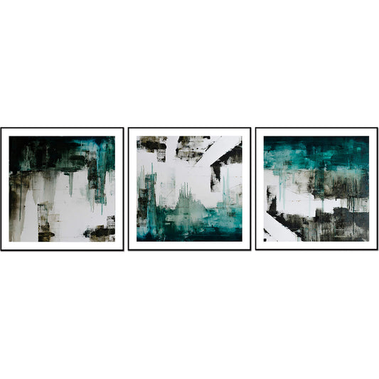 Maia 3 Piece 28" x 28" (each) Canvas Wall Art in Multicolor by Whiteline Modern Living