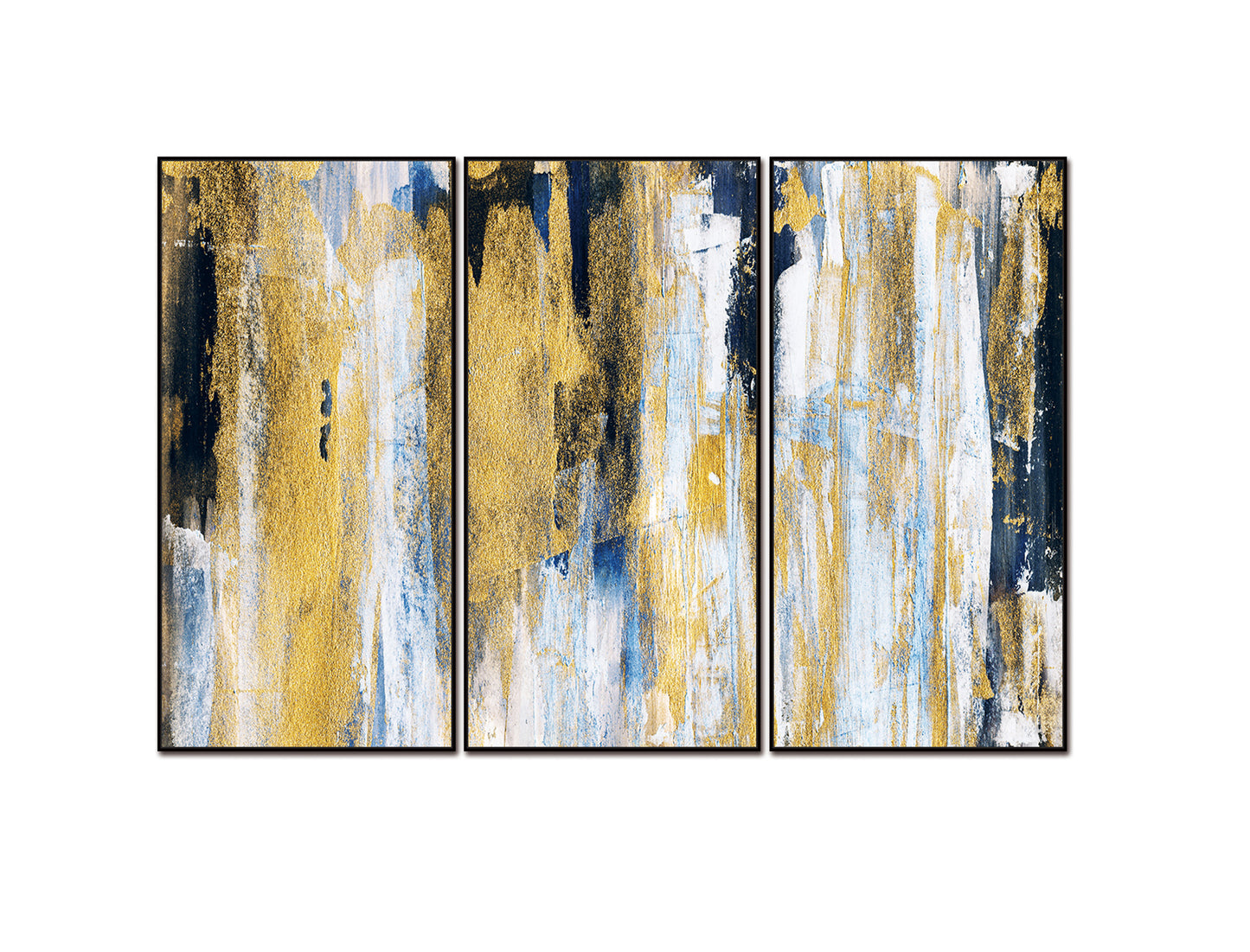 Oro 3 Piece 48" x 24" (each) Canvas Wall Art in Multicolor by Whiteline Modern Living